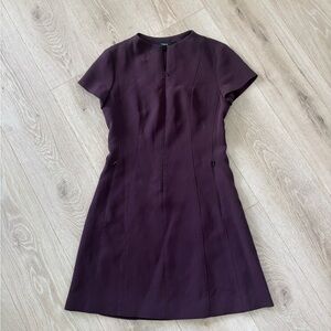 Theory eggplant mini dress